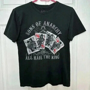 Sons Of Anarchy T-Shirt Black/White/Red Size Medium